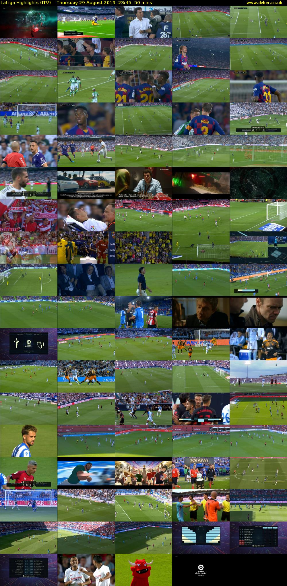 LaLiga Highlights (ITV) Thursday 29 August 2019 23:45 - 00:35