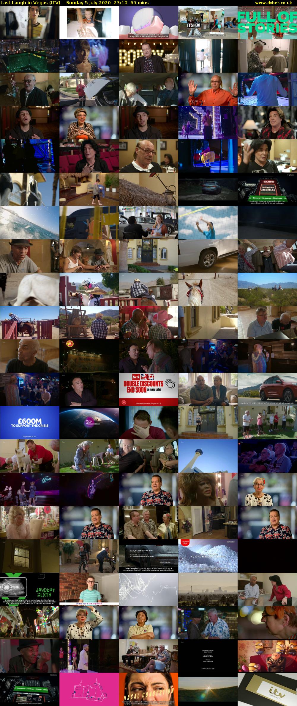 Last Laugh in Vegas (ITV) Sunday 5 July 2020 23:10 - 00:15