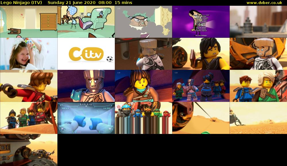 Lego Ninjago (ITV) Sunday 21 June 2020 08:00 - 08:15