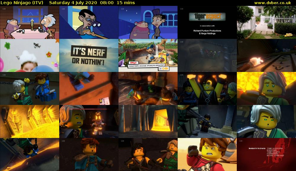 Lego Ninjago (ITV) Saturday 4 July 2020 08:00 - 08:15