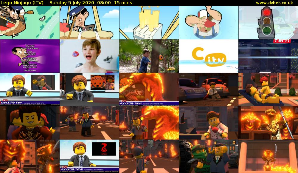 Lego Ninjago (ITV) Sunday 5 July 2020 08:00 - 08:15