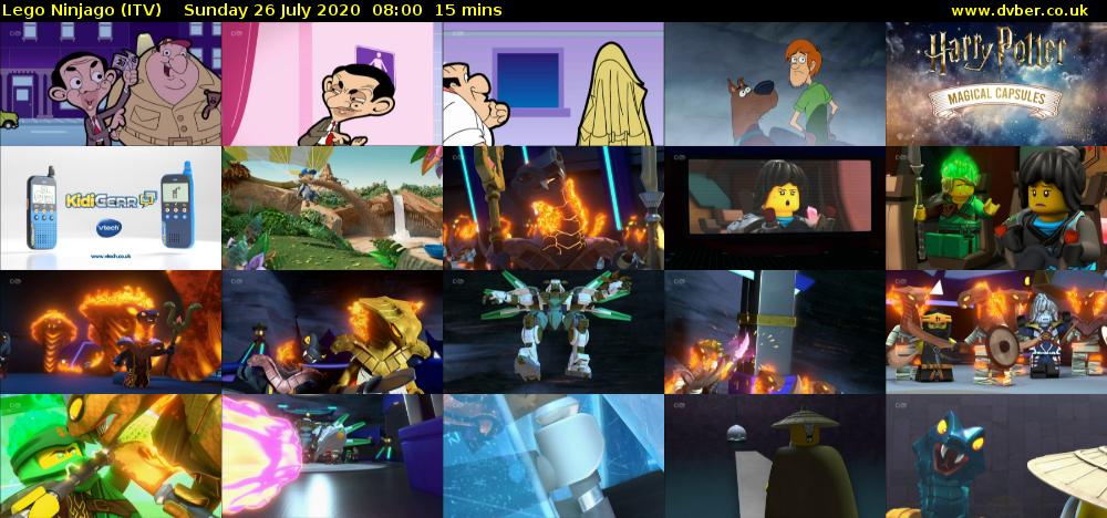Lego Ninjago (ITV) Sunday 26 July 2020 08:00 - 08:15