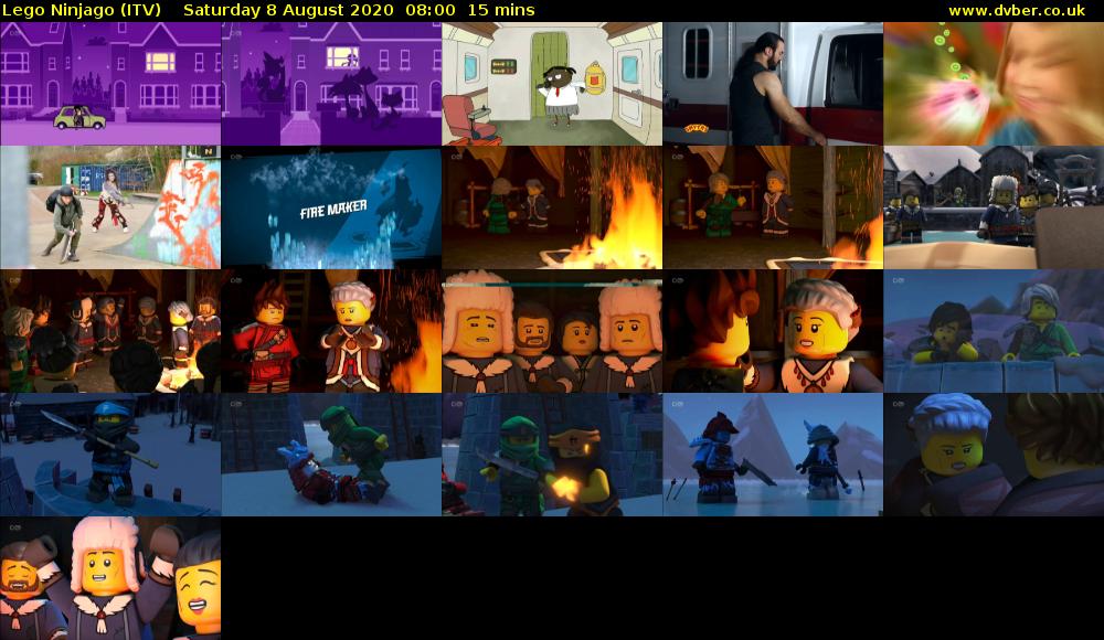 Lego Ninjago (ITV) Saturday 8 August 2020 08:00 - 08:15