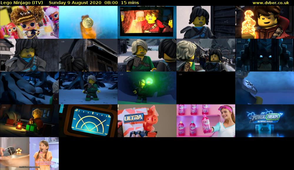 Lego Ninjago (ITV) Sunday 9 August 2020 08:00 - 08:15