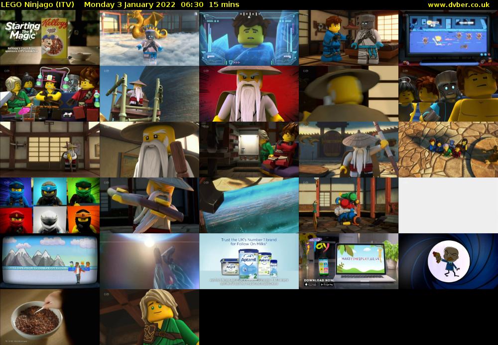 Lego Ninjago (ITV) Monday 3 January 2022 06:30 - 06:45