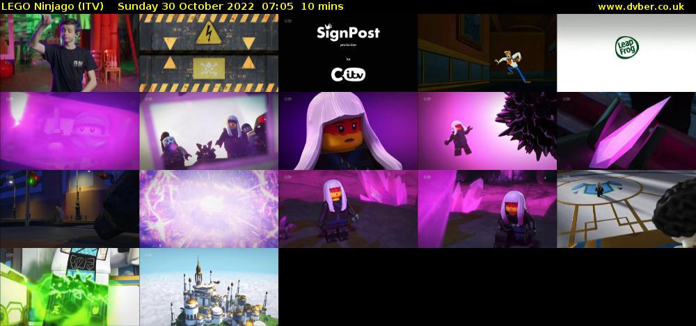 Lego Ninjago (ITV) Sunday 30 October 2022 07:05 - 07:15