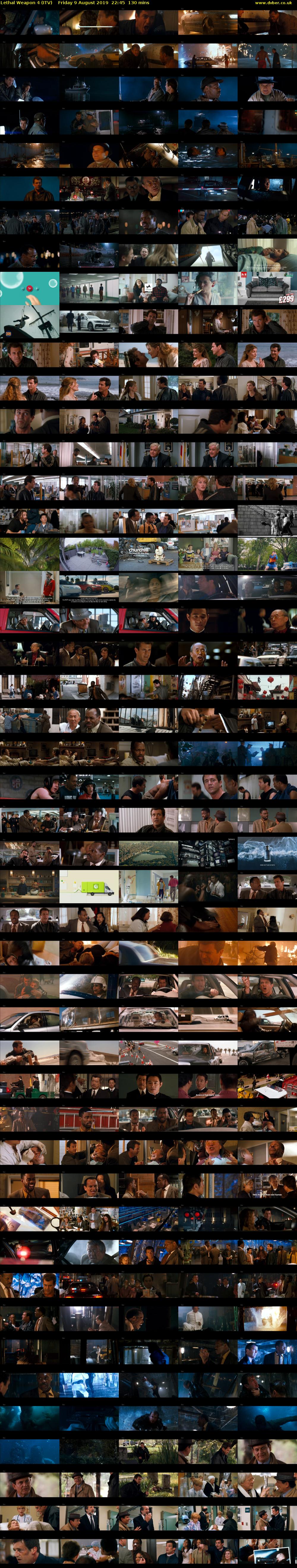 Lethal Weapon 4 (ITV) Friday 9 August 2019 22:45 - 00:55