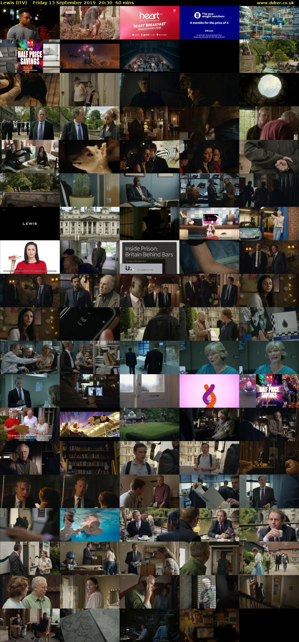 Lewis (ITV) Friday 13 September 2019 20:30 - 21:30