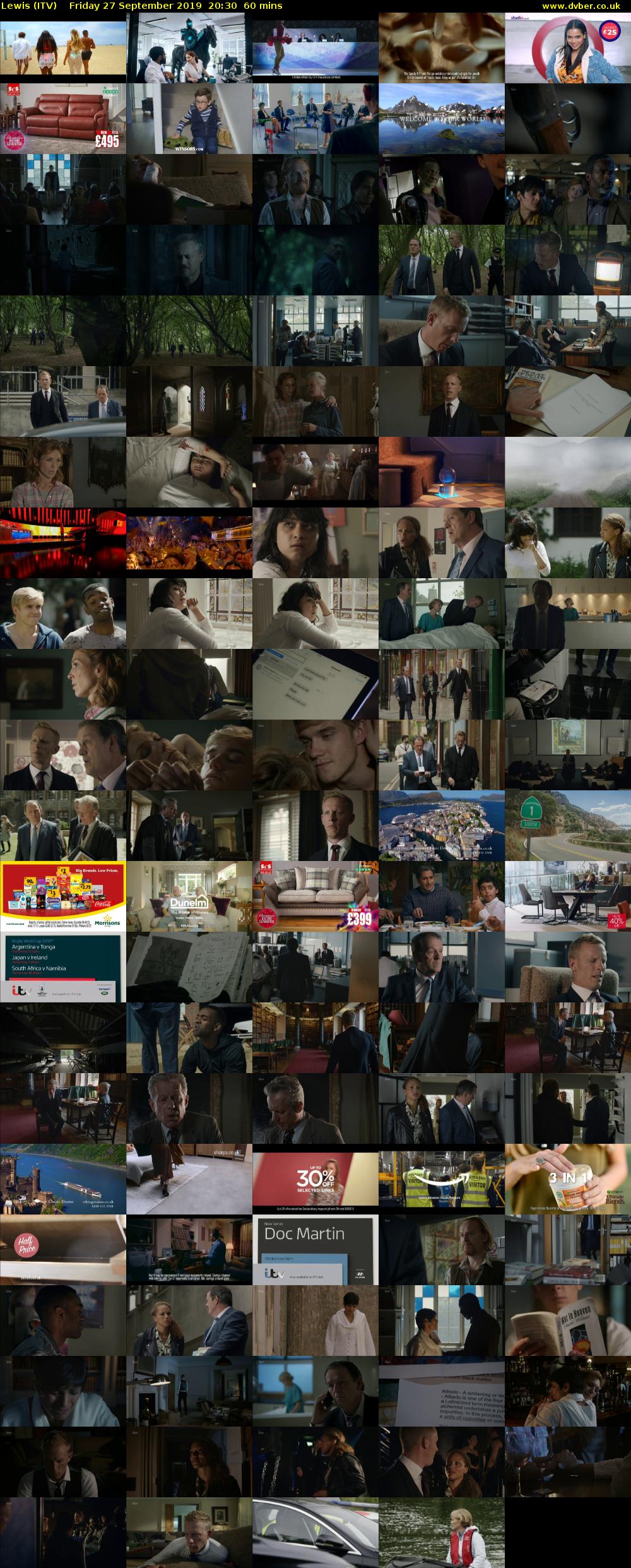 Lewis (ITV) Friday 27 September 2019 20:30 - 21:30