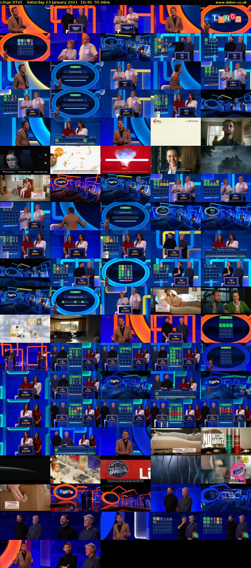 Lingo (ITV) Saturday 23 January 2021 16:40 - 17:35