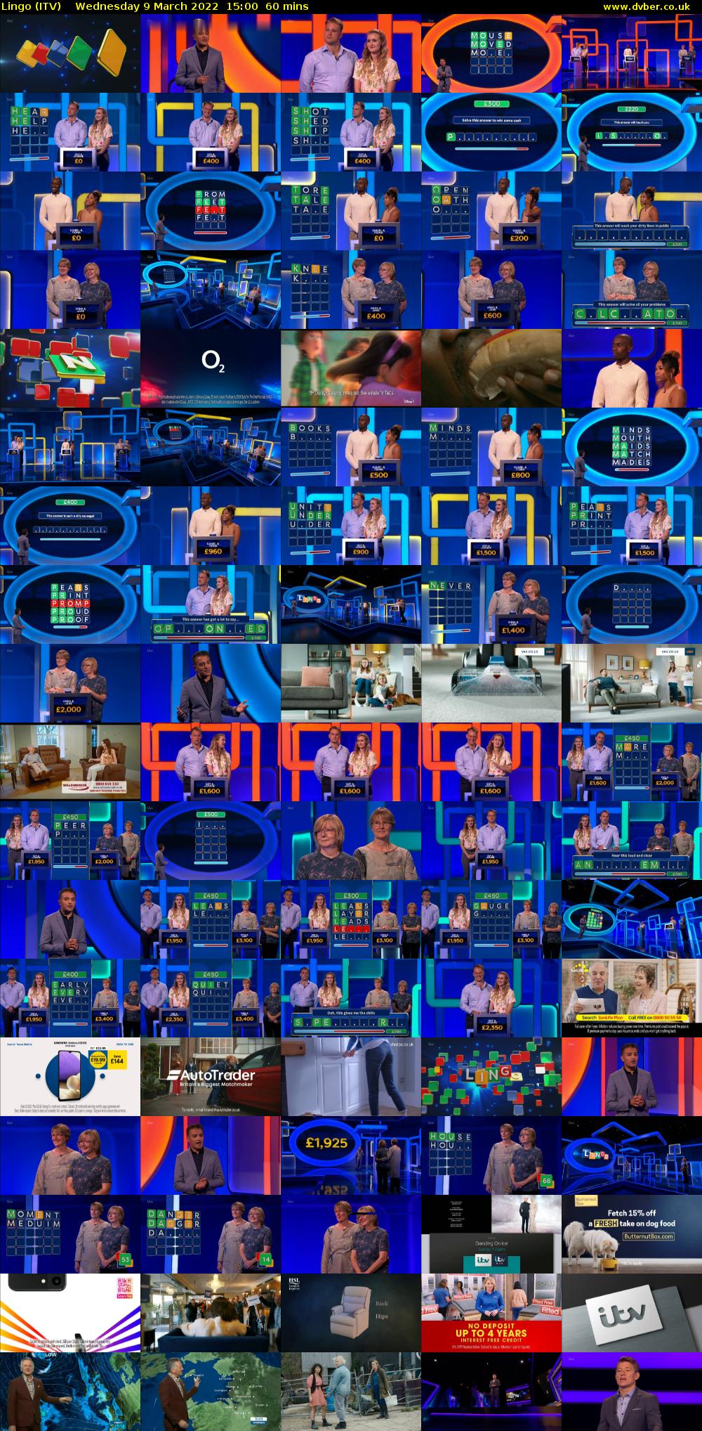 Lingo (ITV) Wednesday 9 March 2022 15:00 - 16:00