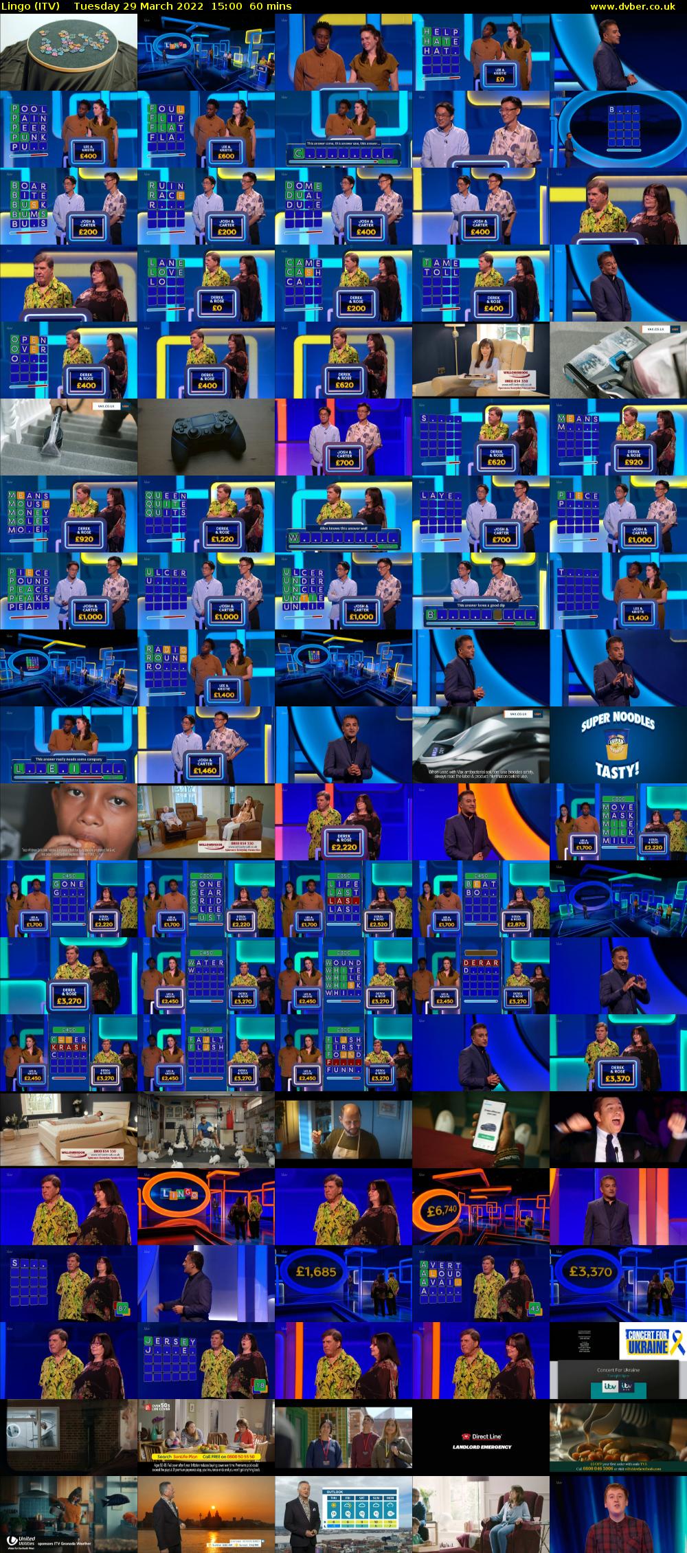 Lingo (ITV) Tuesday 29 March 2022 15:00 - 16:00