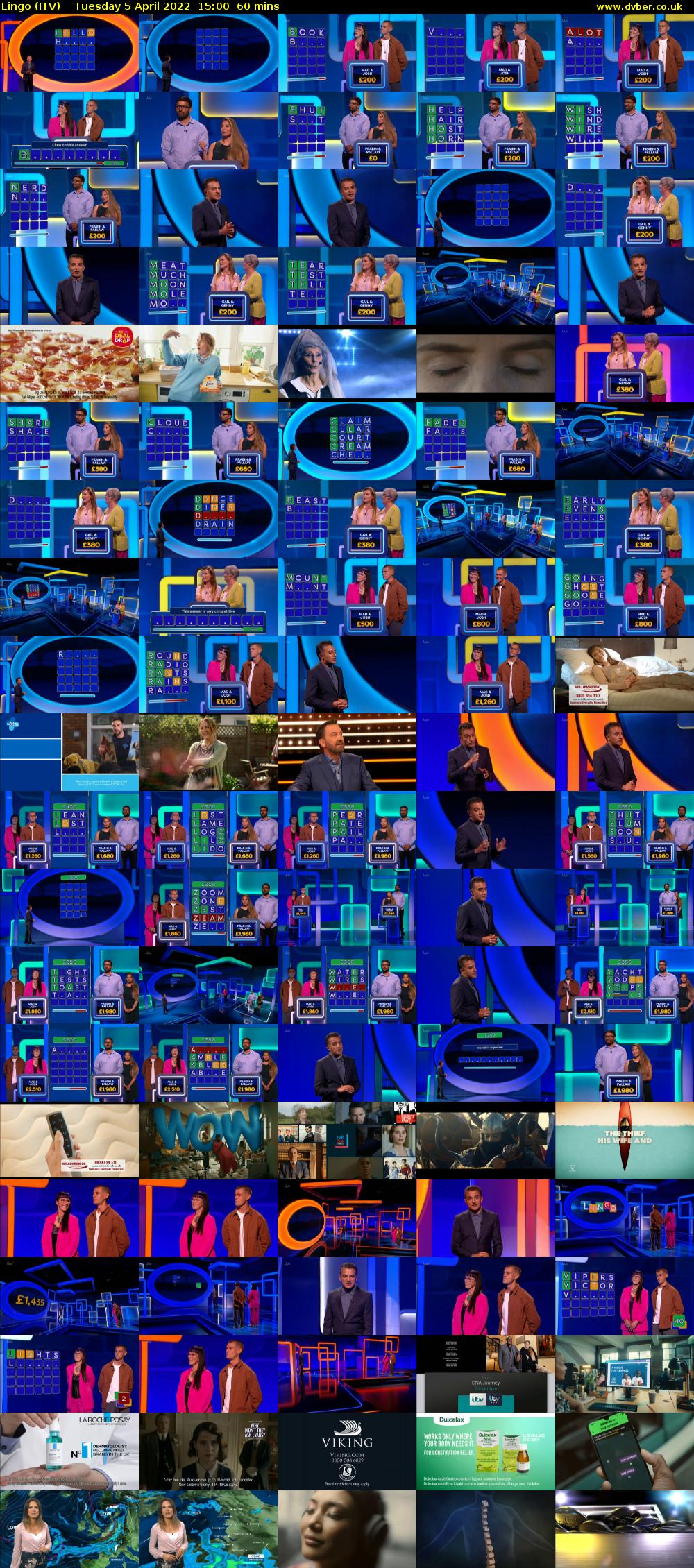 Lingo (ITV) Tuesday 5 April 2022 15:00 - 16:00