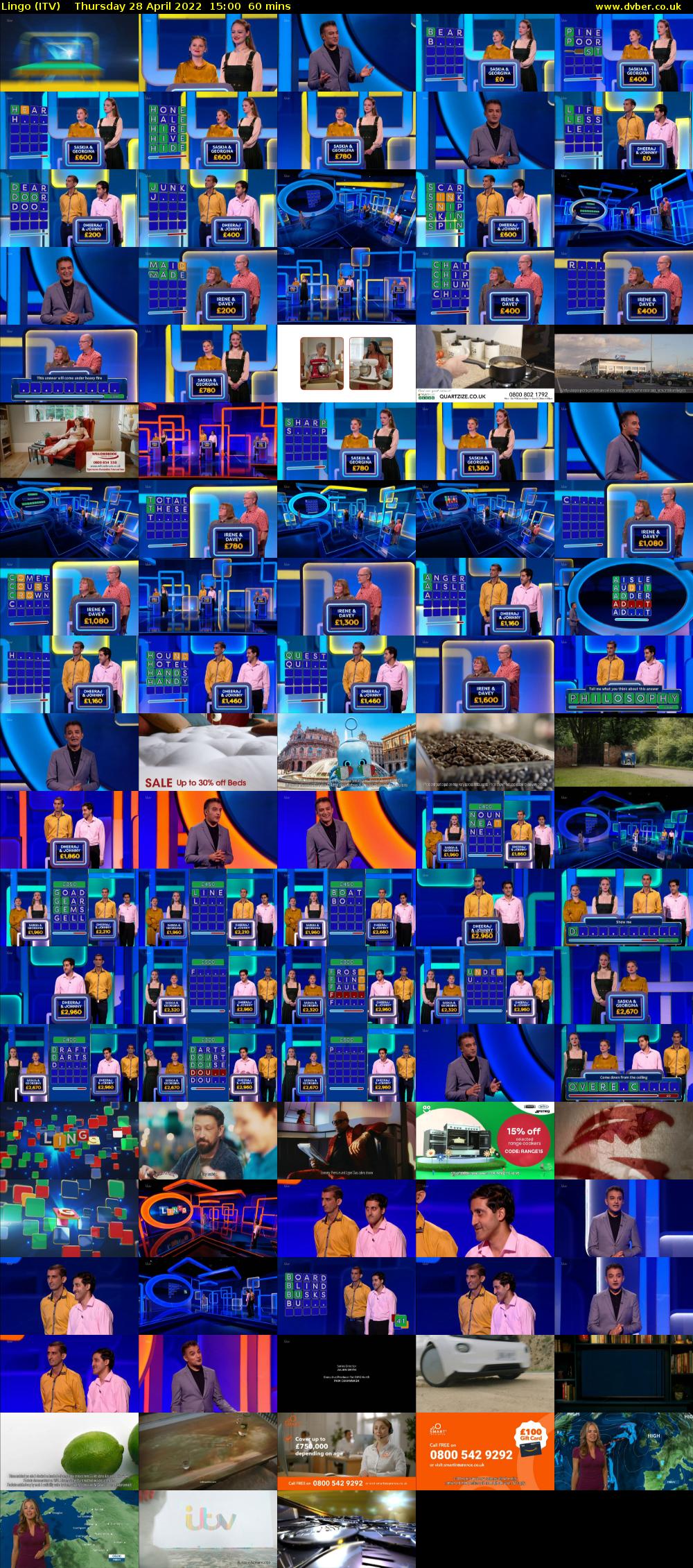 Lingo (ITV) Thursday 28 April 2022 15:00 - 16:00