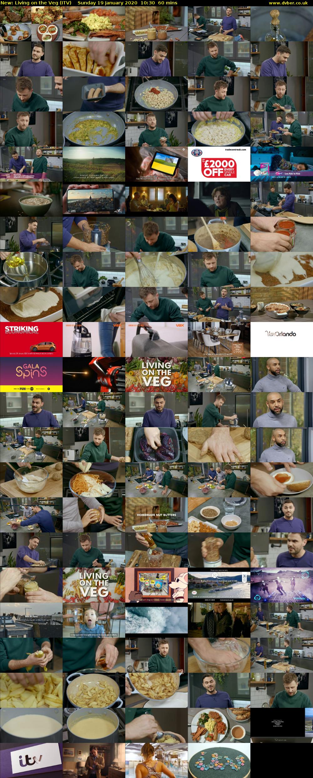 Living on the Veg (ITV) Sunday 19 January 2020 10:30 - 11:30