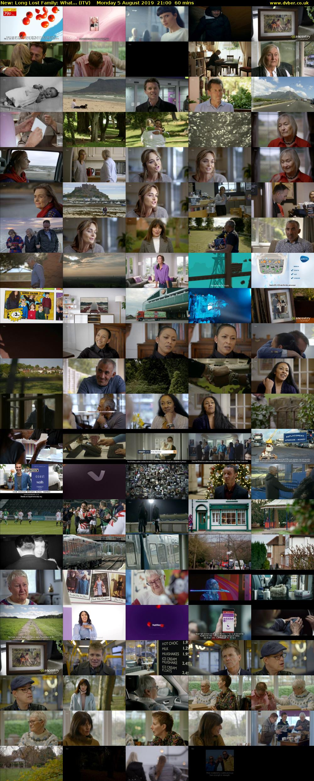 Long Lost Family: What... (ITV) Monday 5 August 2019 21:00 - 22:00