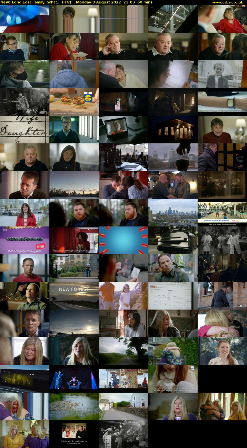 Long Lost Family: What... (ITV) Monday 8 August 2022 21:00 - 22:00