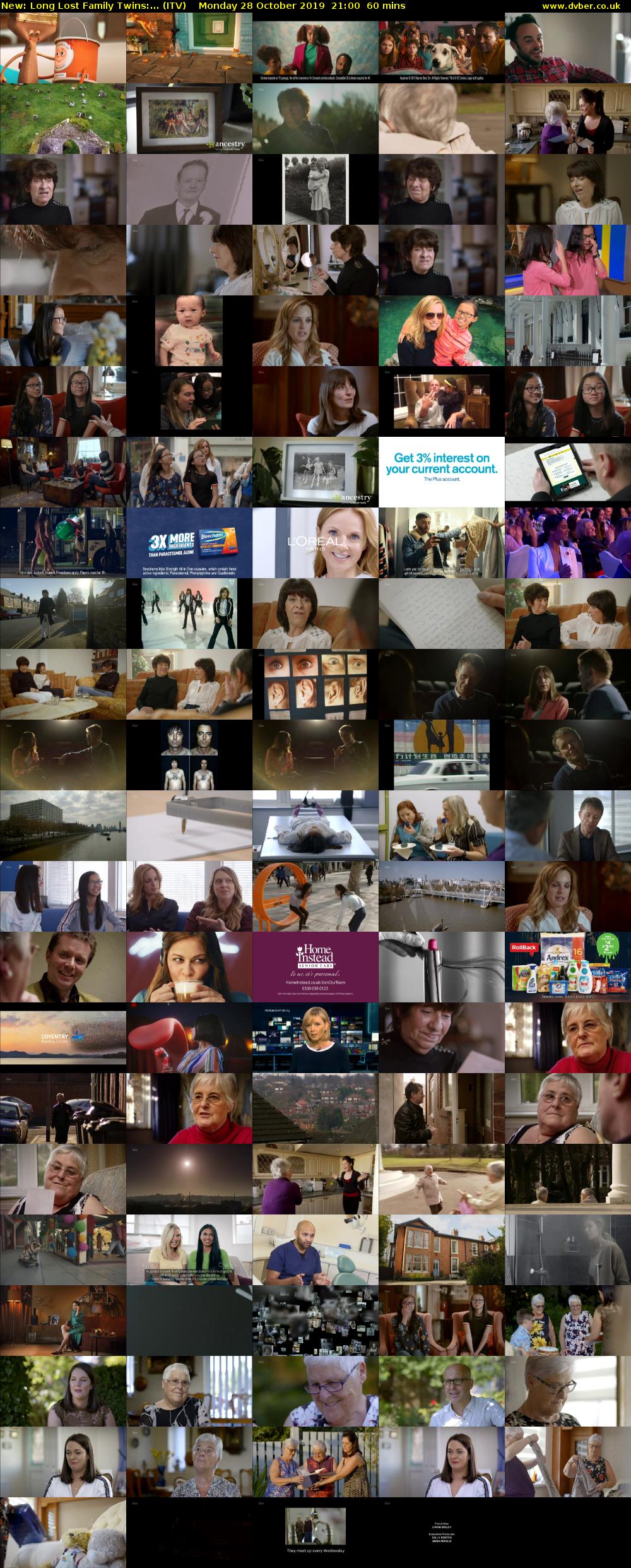 Long Lost Family Twins:... (ITV) Monday 28 October 2019 21:00 - 22:00
