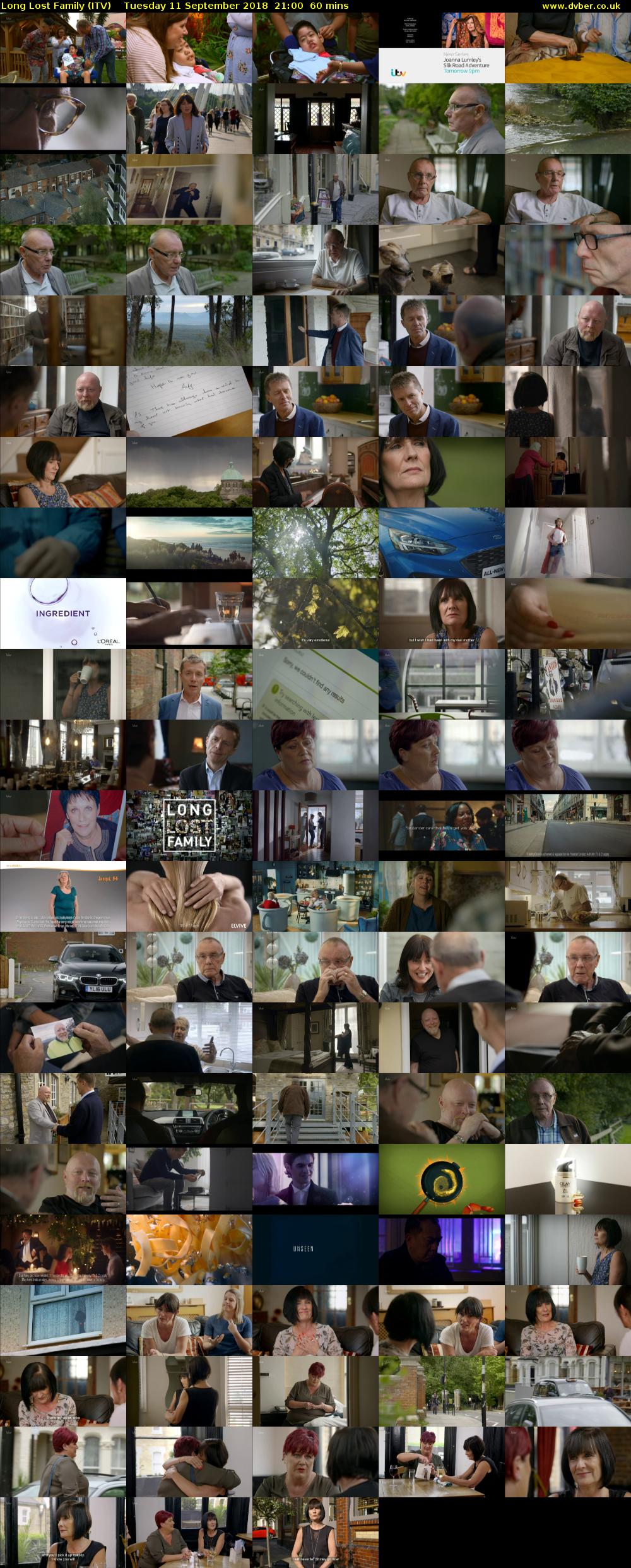 Long Lost Family (ITV) Tuesday 11 September 2018 21:00 - 22:00