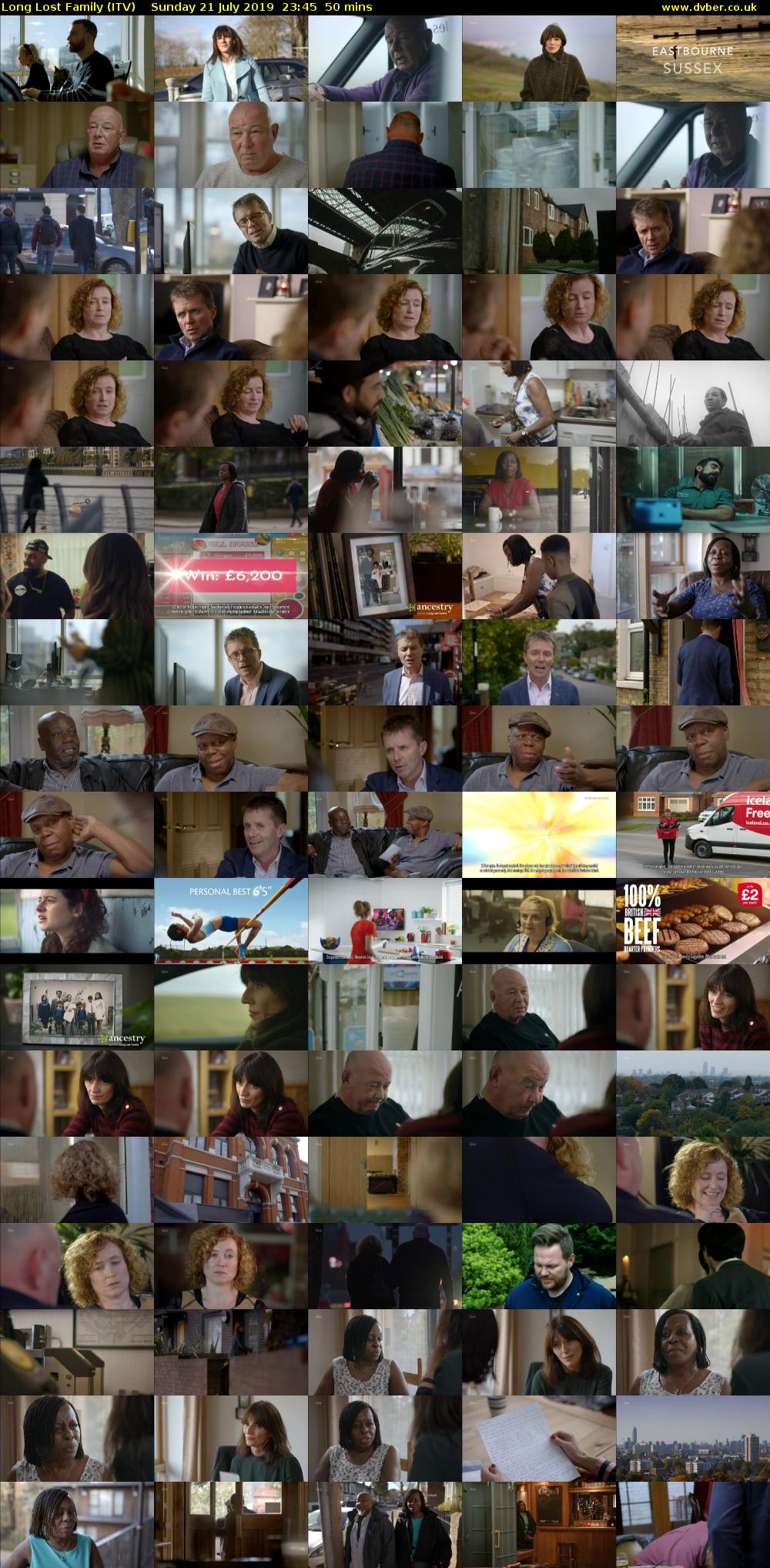 Long Lost Family (ITV) Sunday 21 July 2019 23:45 - 00:35