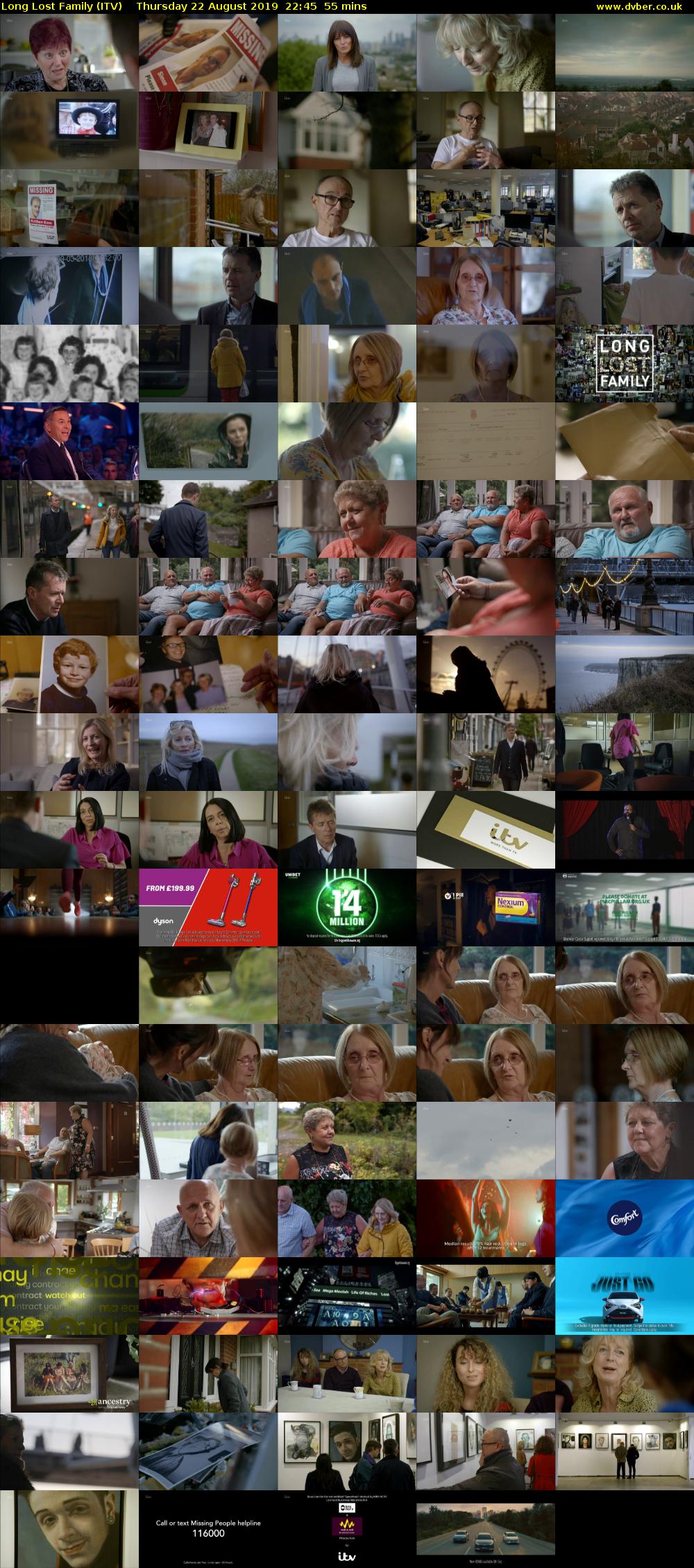 Long Lost Family (ITV) Thursday 22 August 2019 22:45 - 23:40