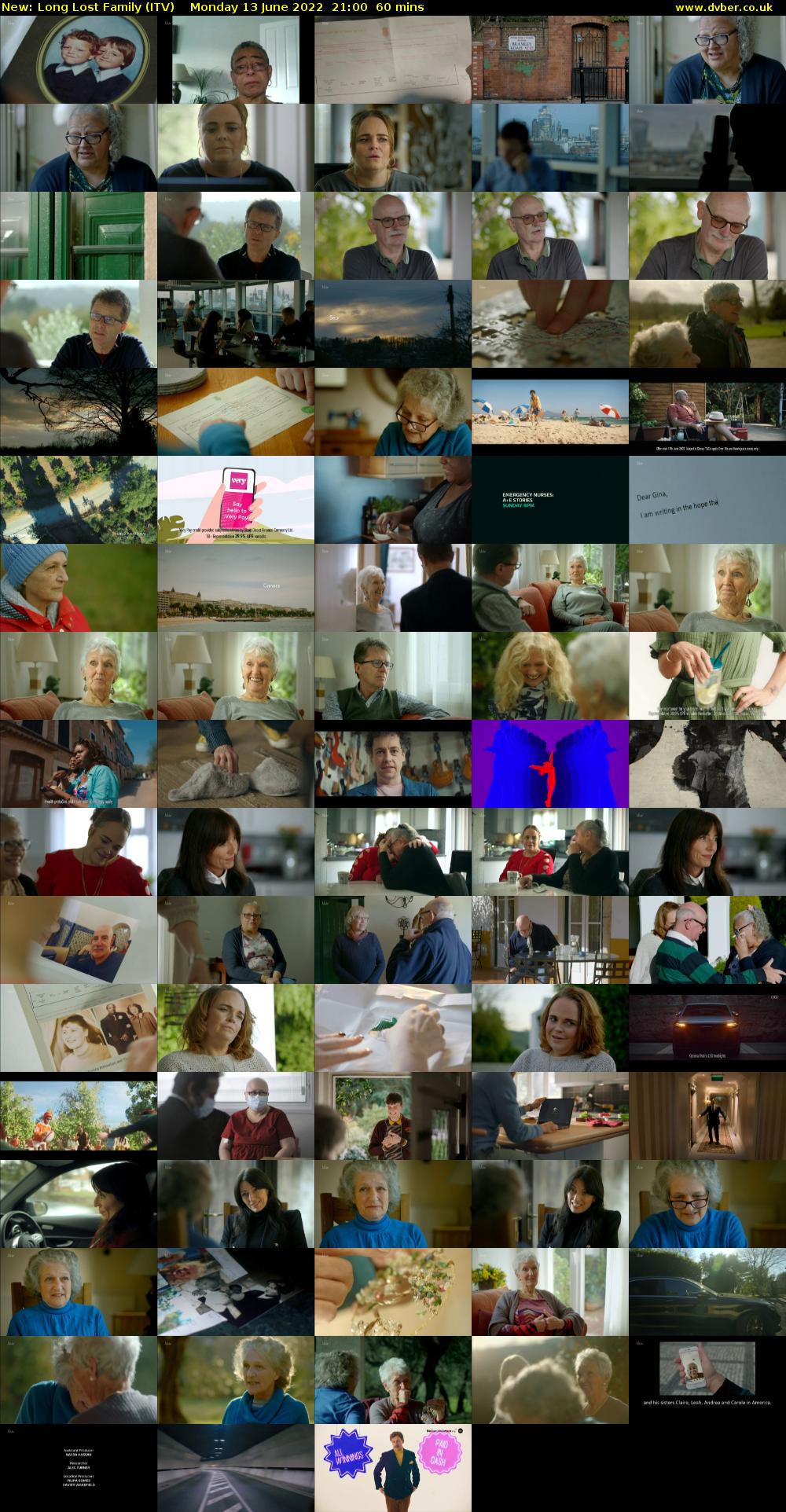 Long Lost Family (ITV) Monday 13 June 2022 21:00 - 22:00