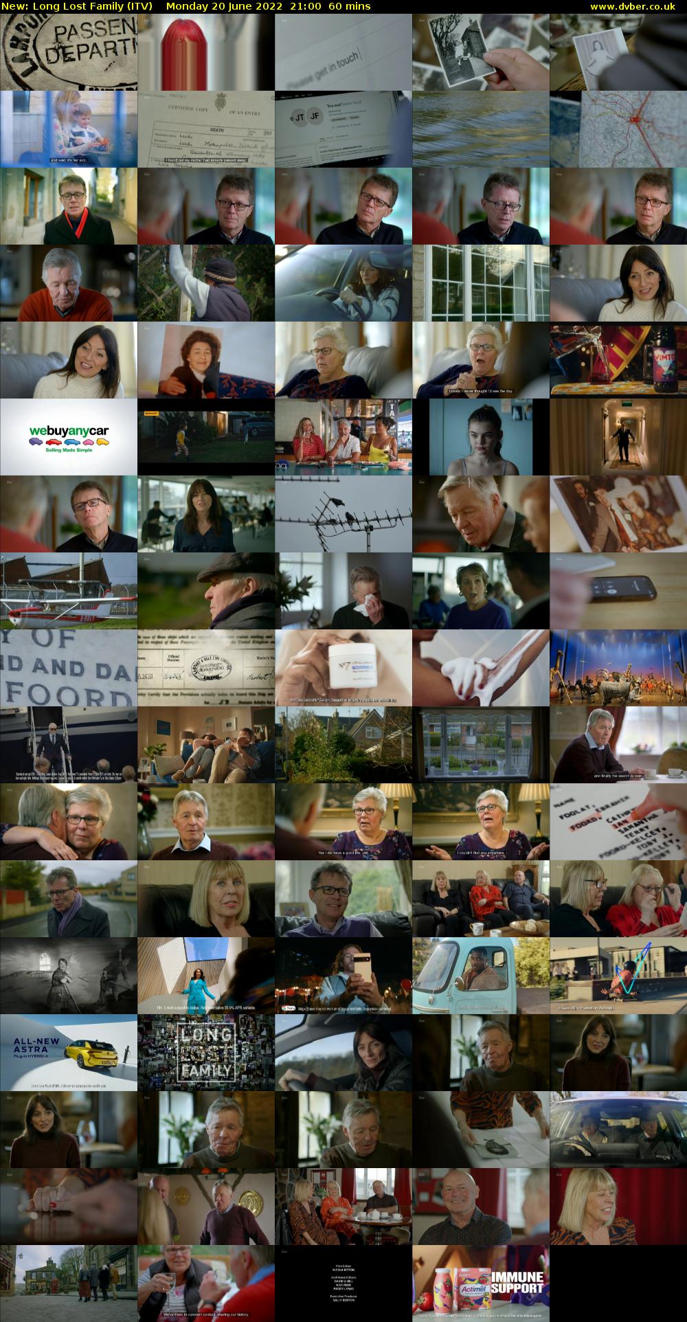 Long Lost Family (ITV) Monday 20 June 2022 21:00 - 22:00