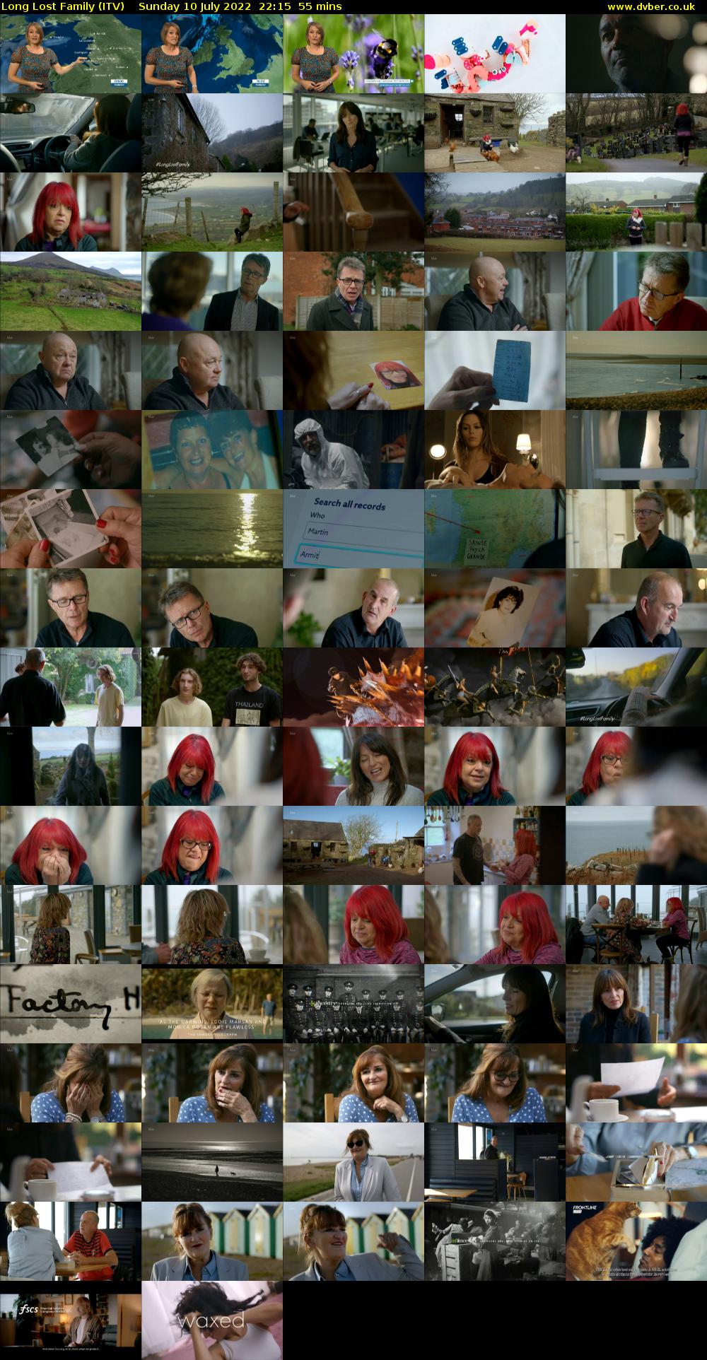Long Lost Family (ITV) Sunday 10 July 2022 22:15 - 23:10
