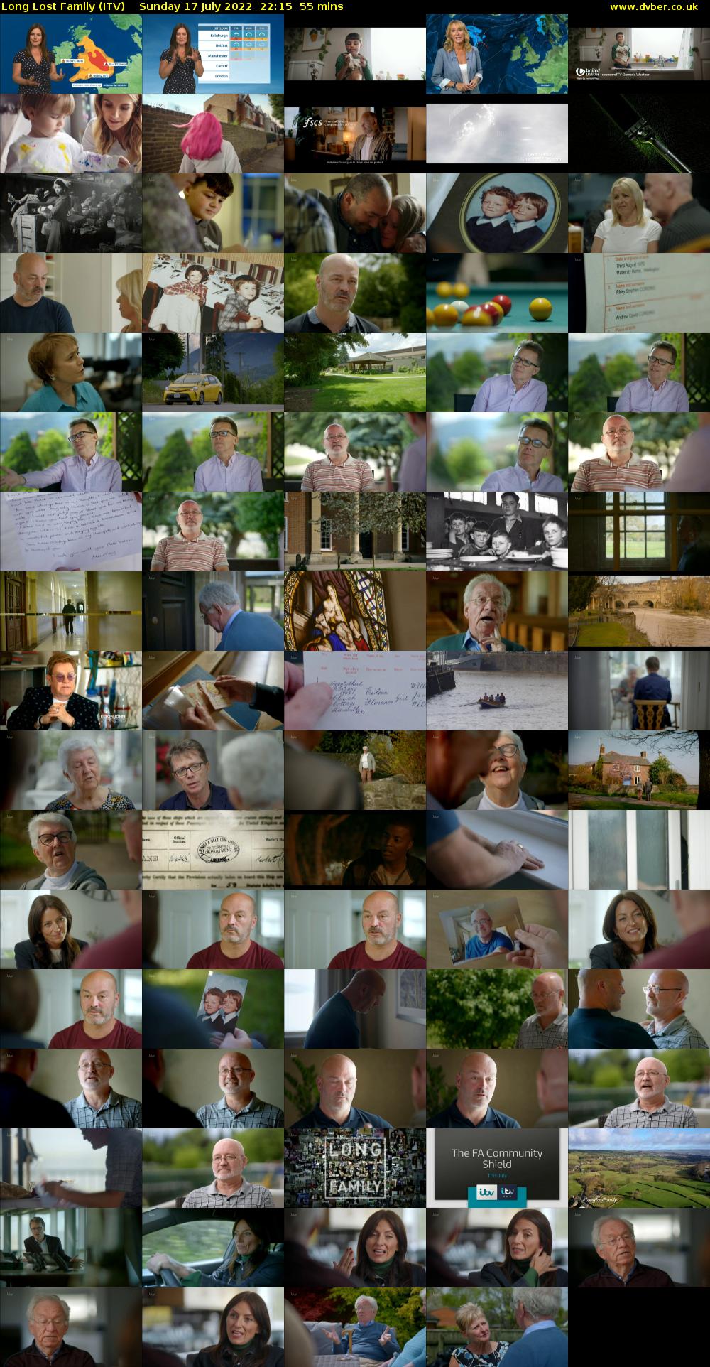 Long Lost Family (ITV) Sunday 17 July 2022 22:15 - 23:10