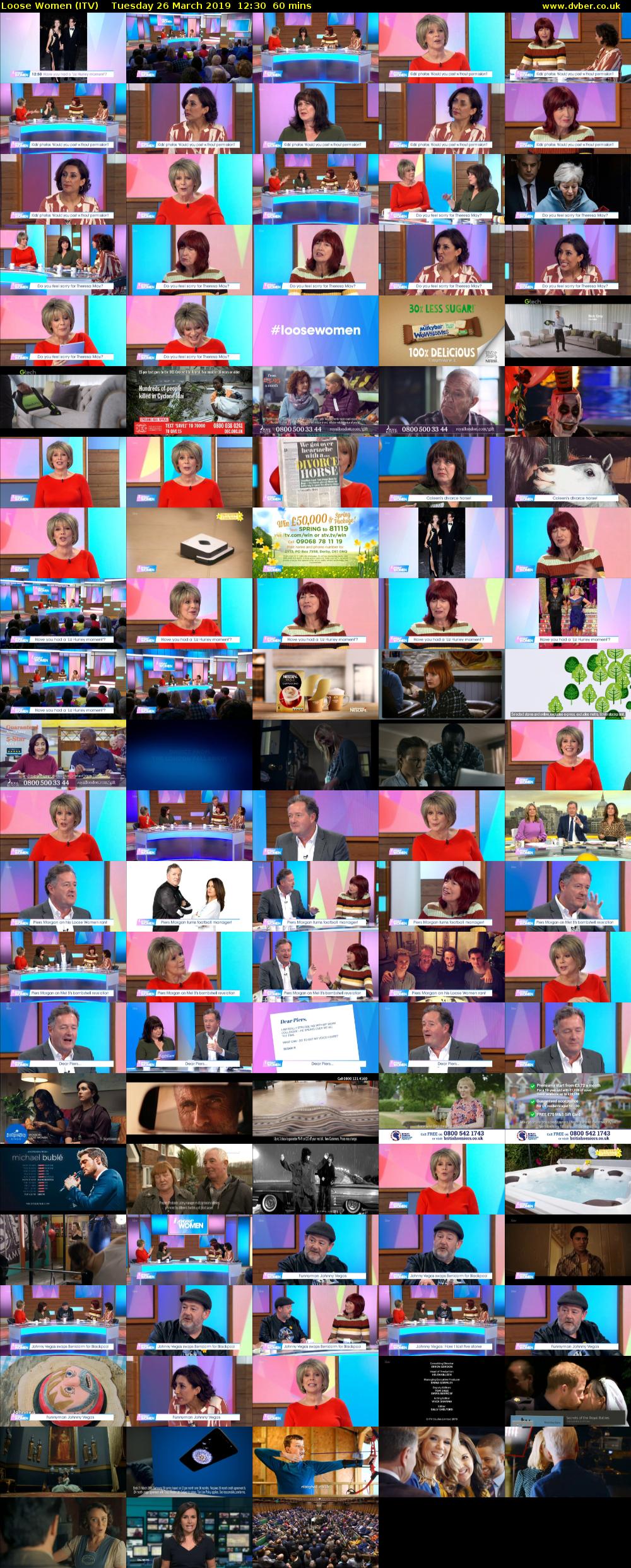 Loose Women (ITV) Tuesday 26 March 2019 12:30 - 13:30