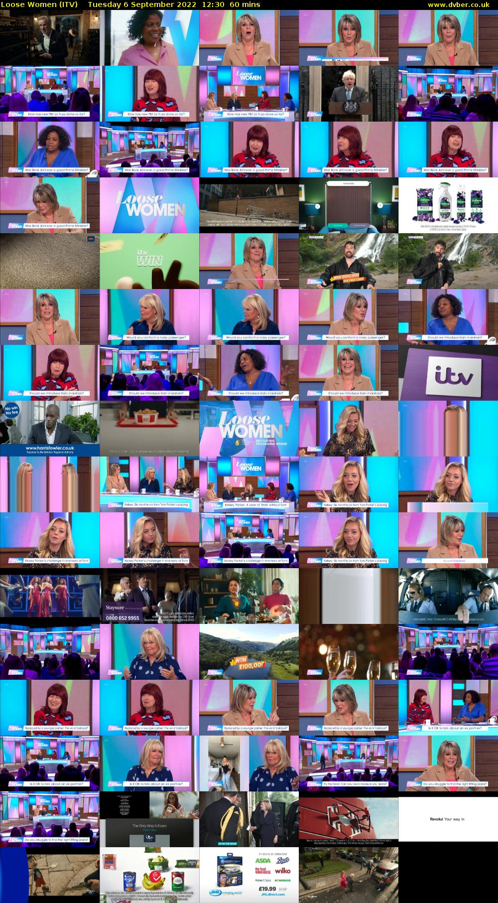 Loose Women (ITV) Tuesday 6 September 2022 12:30 - 13:30