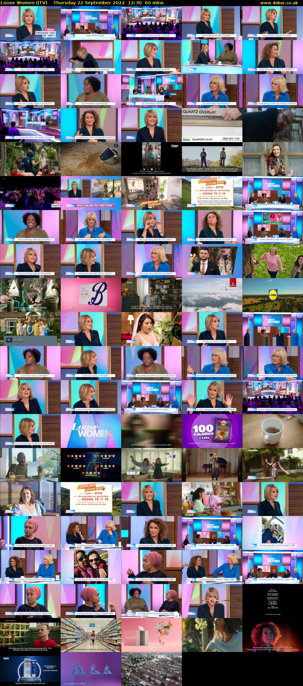 Loose Women (ITV) Thursday 22 September 2022 12:30 - 13:30