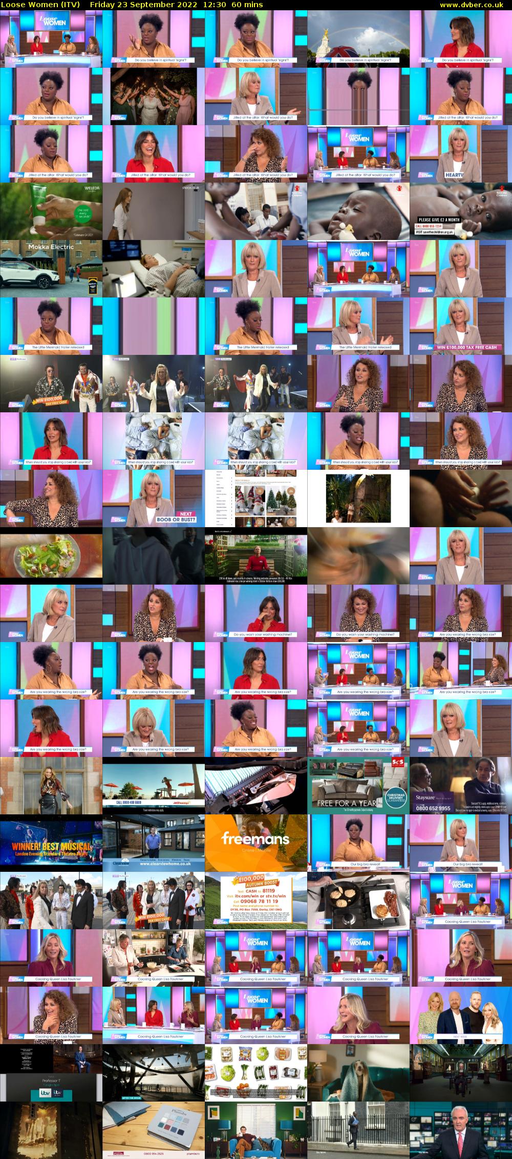 Loose Women (ITV) Friday 23 September 2022 12:30 - 13:30