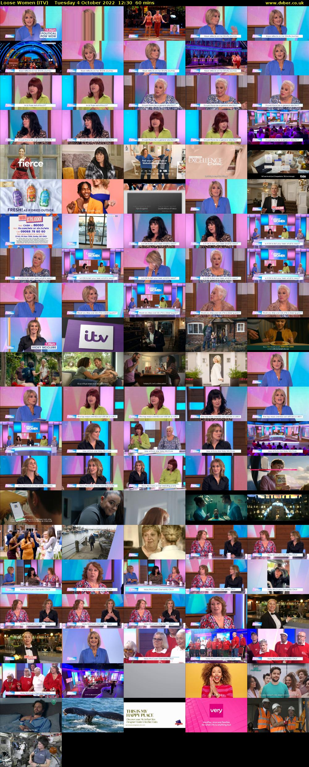 Loose Women (ITV) Tuesday 4 October 2022 12:30 - 13:30