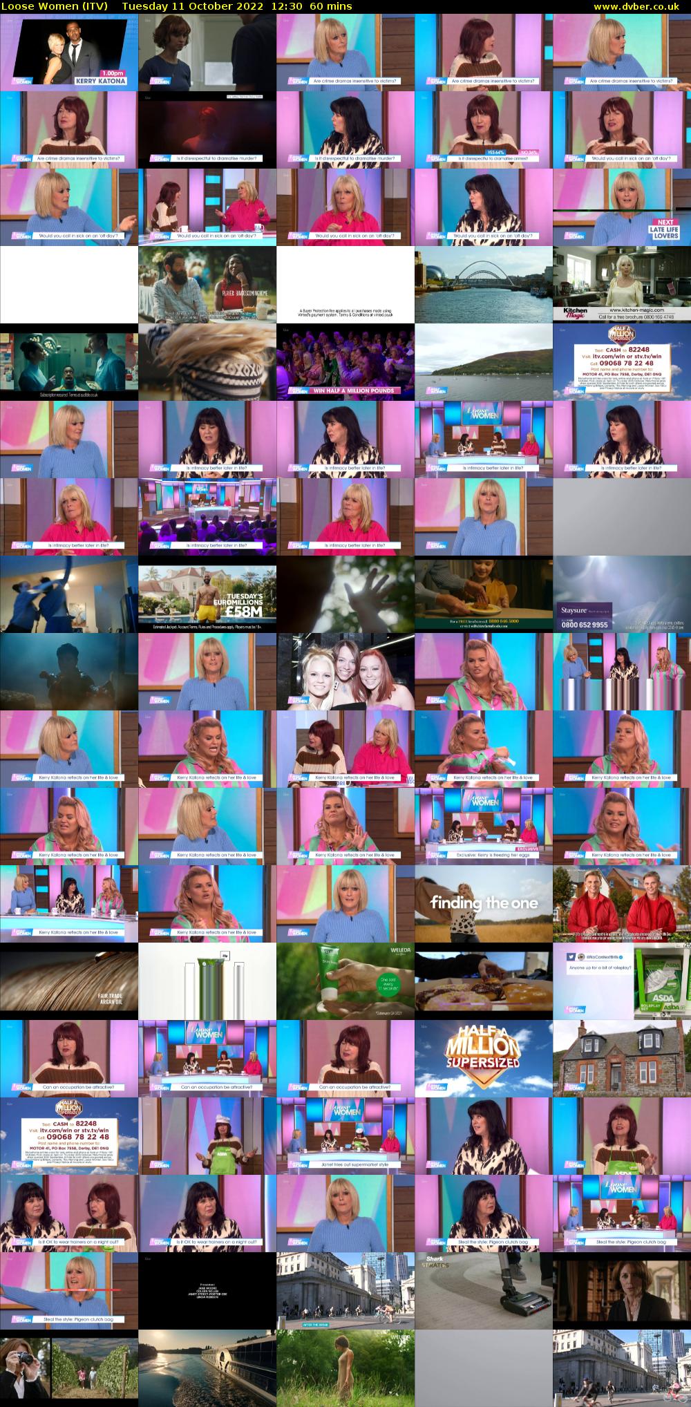 Loose Women (ITV) Tuesday 11 October 2022 12:30 - 13:30