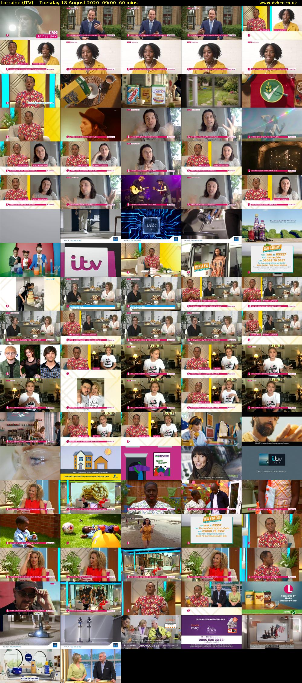 Lorraine (ITV) Tuesday 18 August 2020 09:00 - 10:00