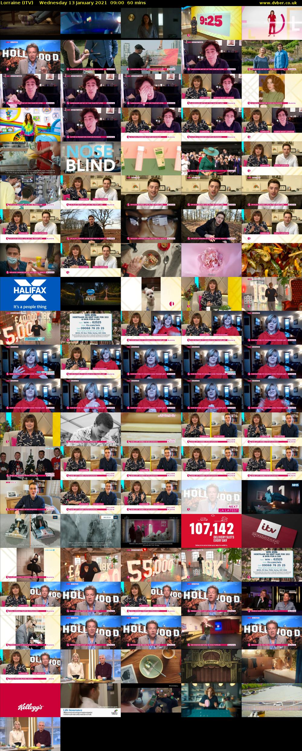 Lorraine (ITV) Wednesday 13 January 2021 09:00 - 10:00