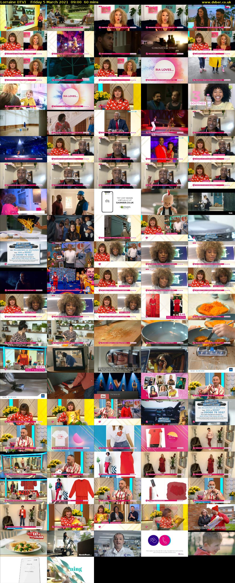 Lorraine (ITV) Friday 5 March 2021 09:00 - 10:00