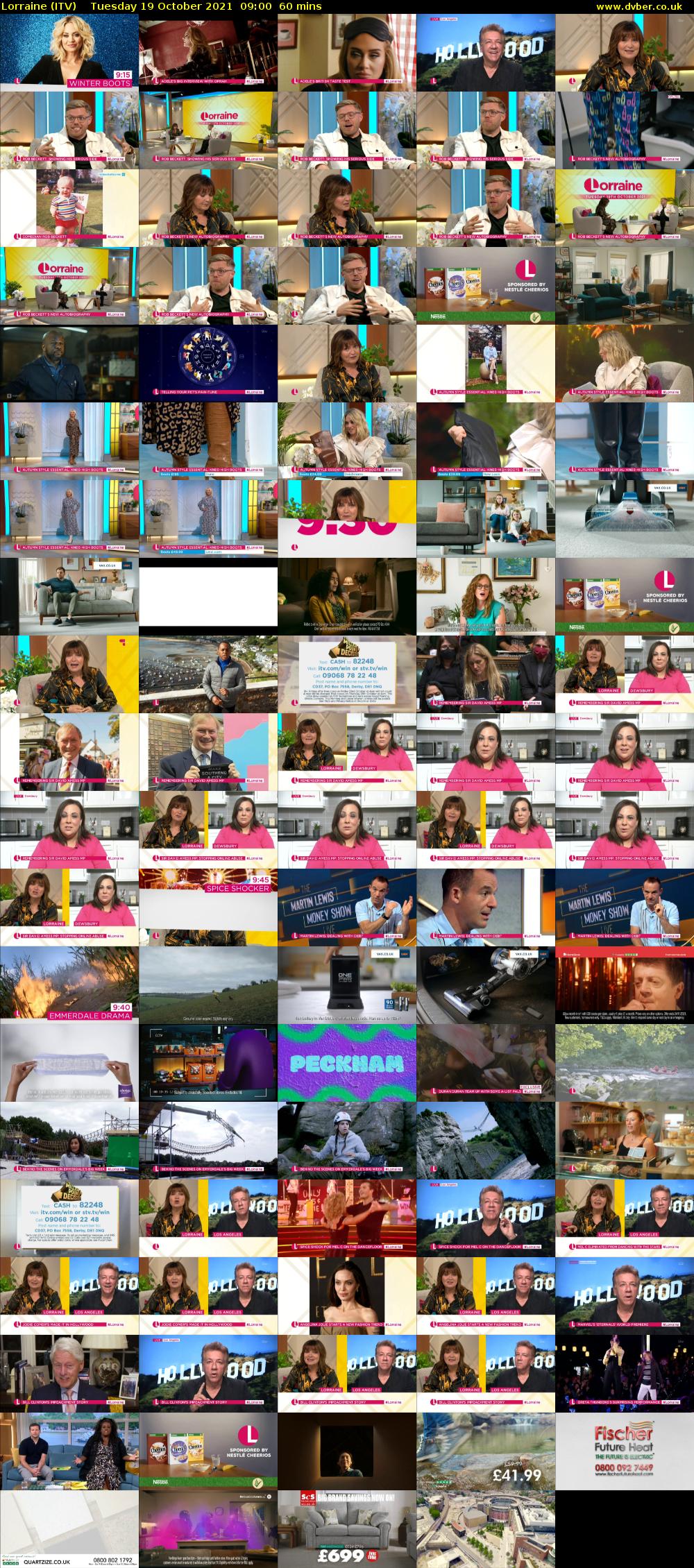 Lorraine (ITV) Tuesday 19 October 2021 09:00 - 10:00