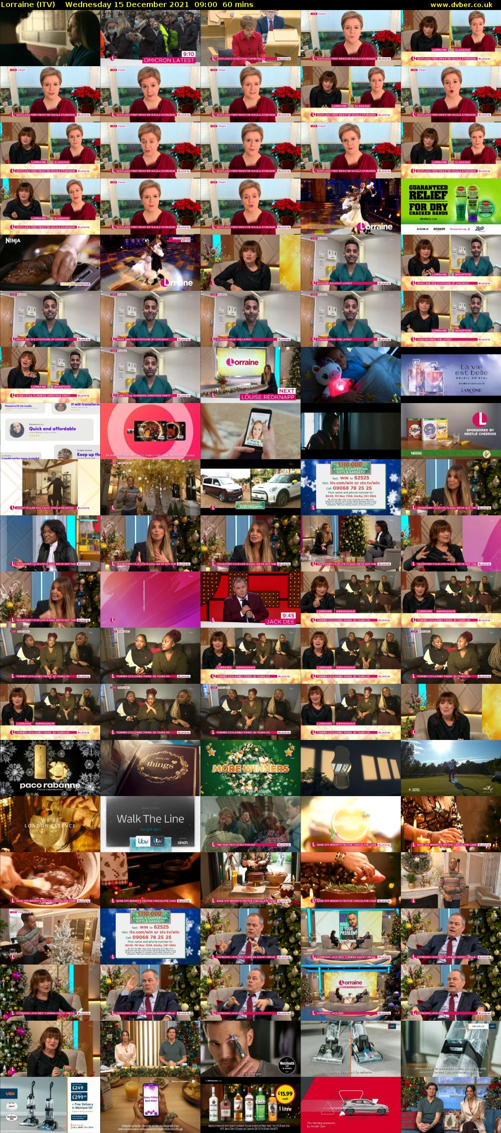 Lorraine (ITV) Wednesday 15 December 2021 09:00 - 10:00