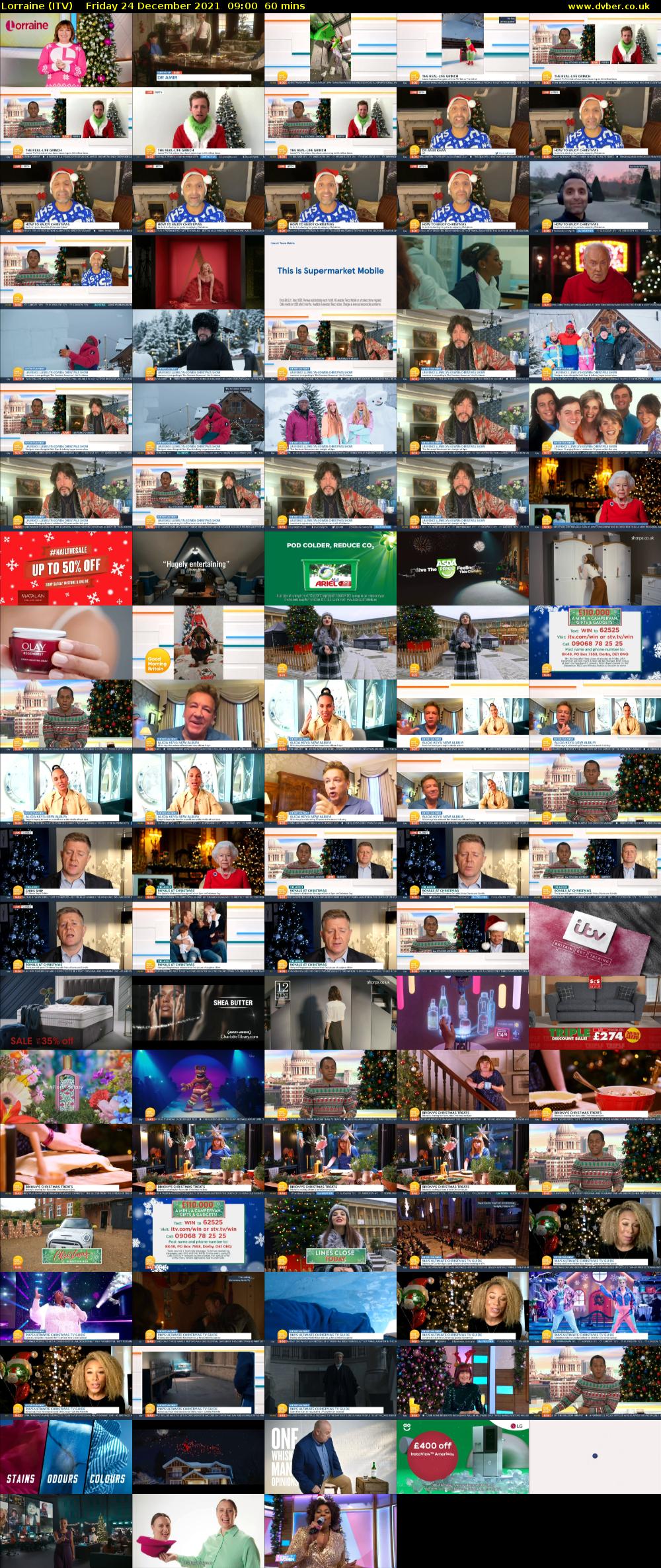 Lorraine (ITV) Friday 24 December 2021 09:00 - 10:00