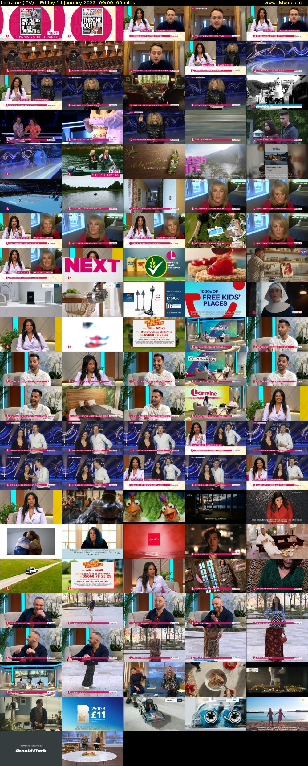 Lorraine (ITV) Friday 14 January 2022 09:00 - 10:00