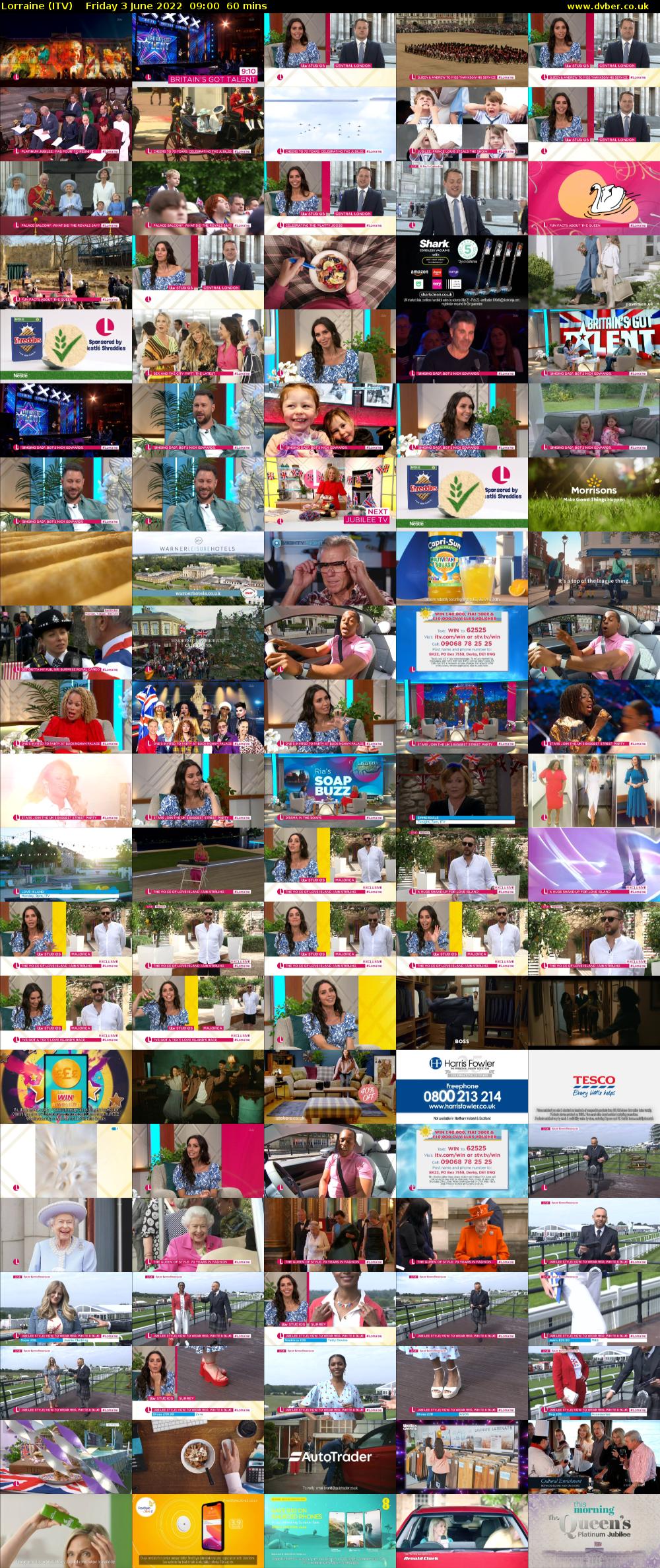 Lorraine (ITV) Friday 3 June 2022 09:00 - 10:00