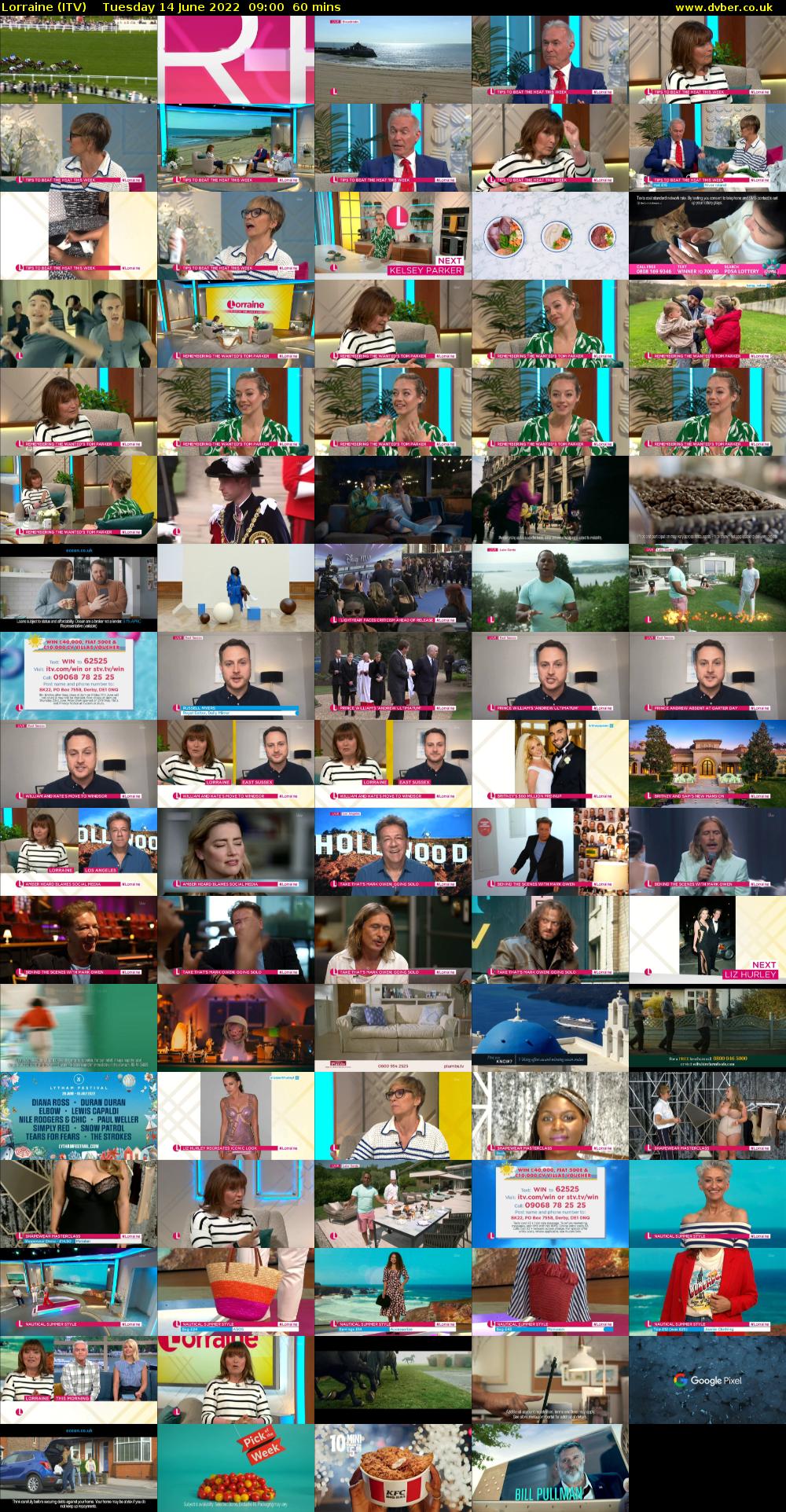 Lorraine (ITV) Tuesday 14 June 2022 09:00 - 10:00