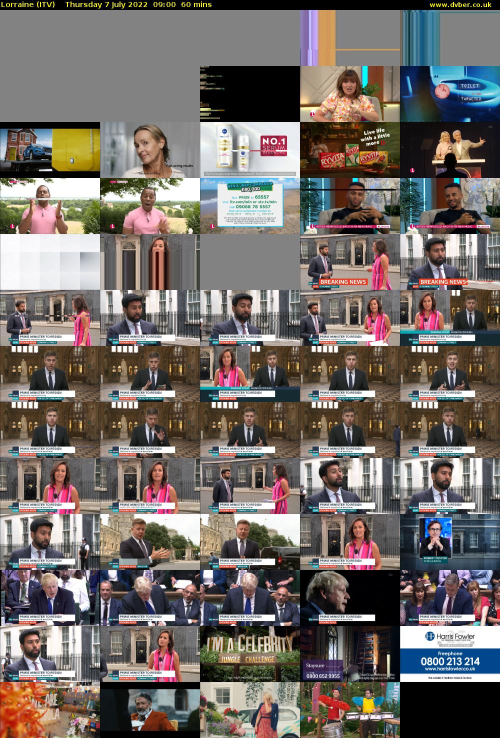 Lorraine (ITV) Thursday 7 July 2022 09:00 - 10:00