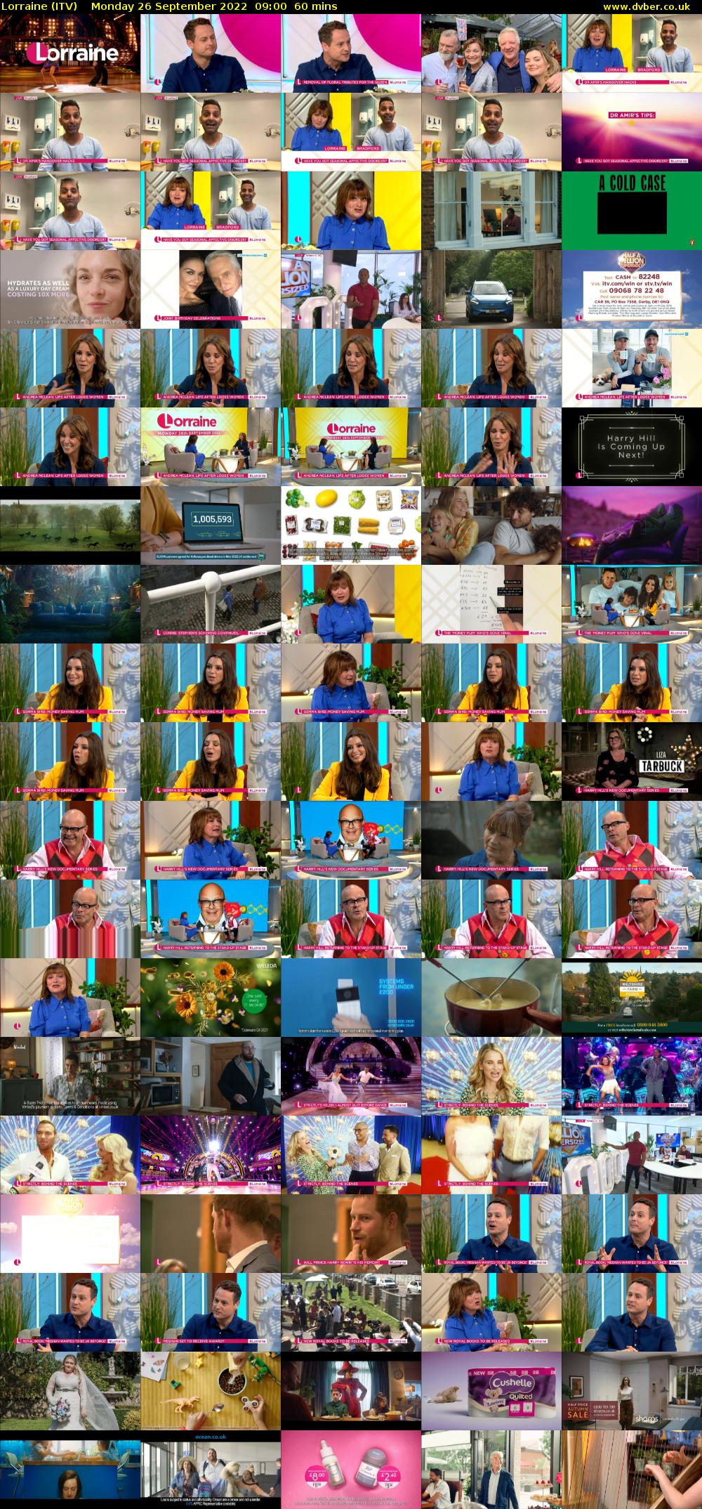 Lorraine (ITV) Monday 26 September 2022 09:00 - 10:00