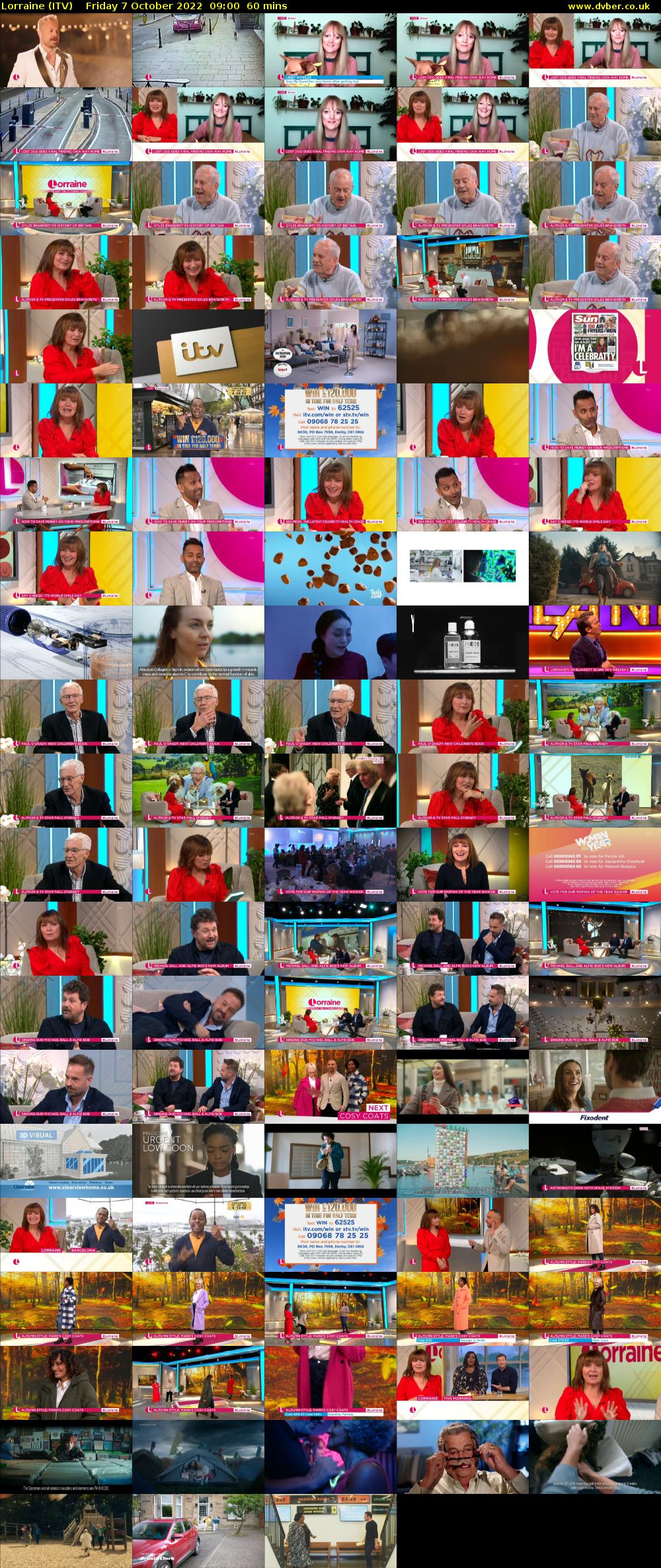 Lorraine (ITV) Friday 7 October 2022 09:00 - 10:00