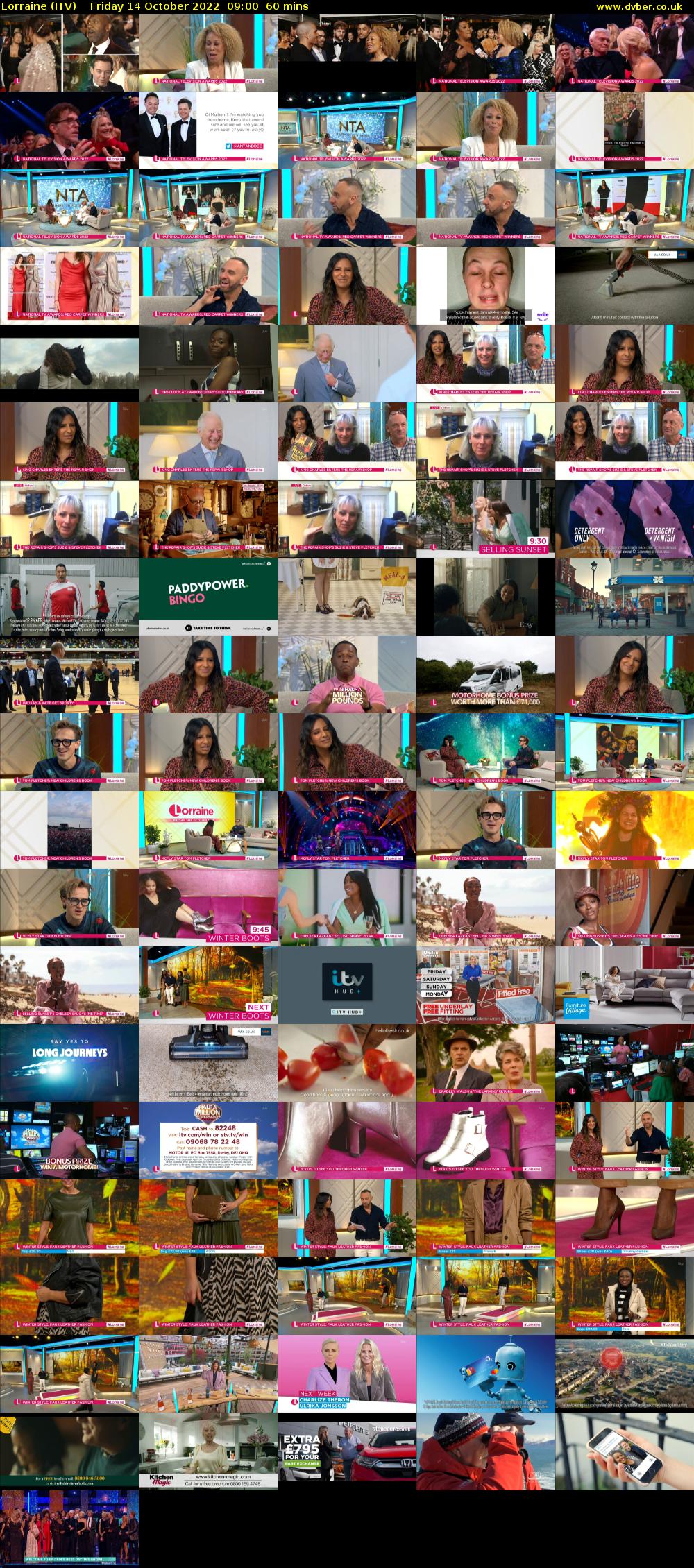 Lorraine (ITV) Friday 14 October 2022 09:00 - 10:00
