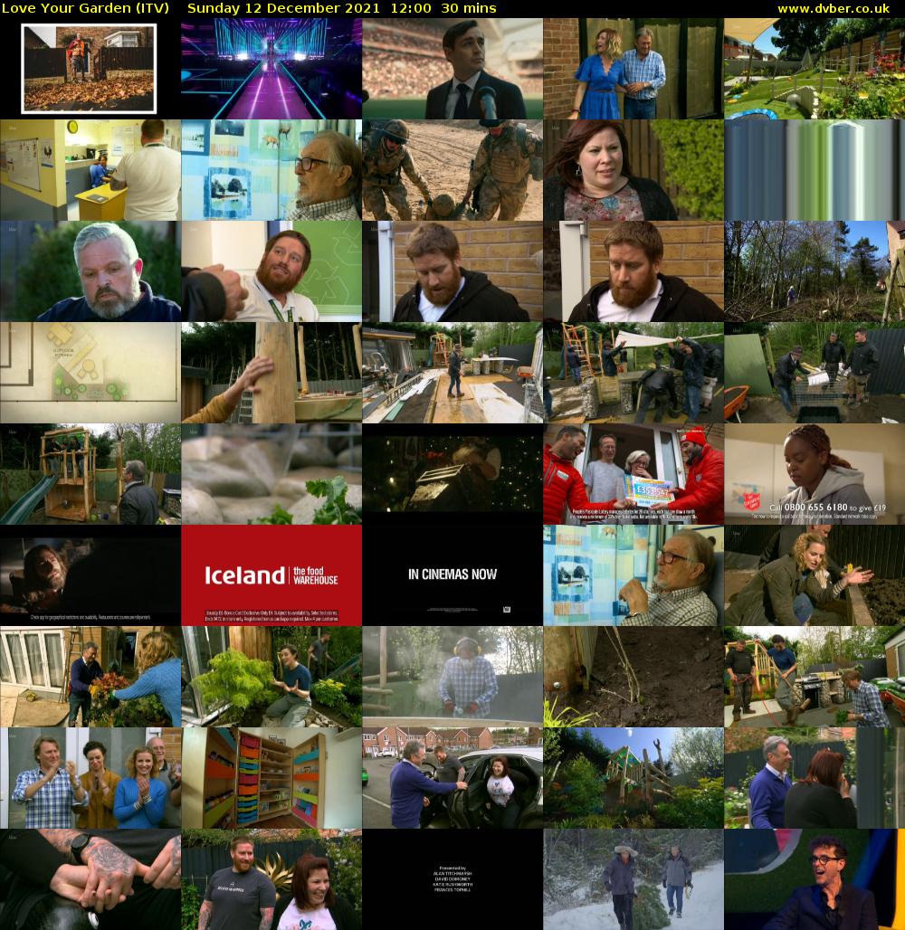 Love Your Garden (ITV) Sunday 12 December 2021 12:00 - 12:30