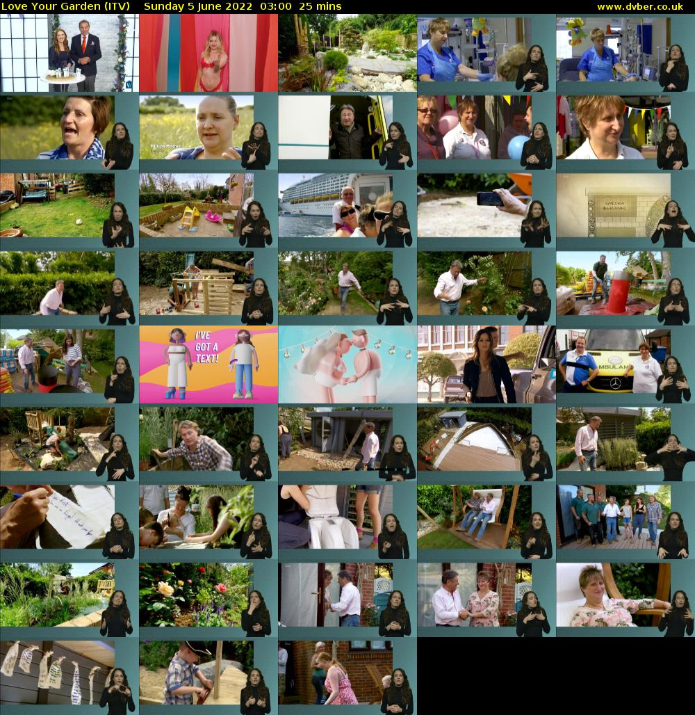 Love Your Garden (ITV) Sunday 5 June 2022 03:00 - 03:25